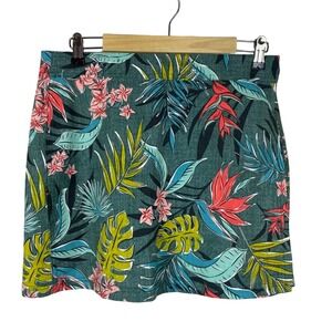 RipSkirt Hawaii Wrap Skirt Size M Bali Jungle Print Length 1 Beach Travel‎